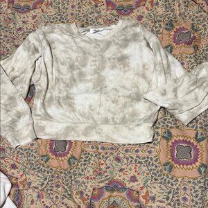 Double Zero Beige Tie-Dye Sweatshirt